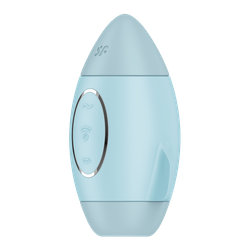 Вакуумный стимулятор клитора Satisfyer Mission Control, голубой