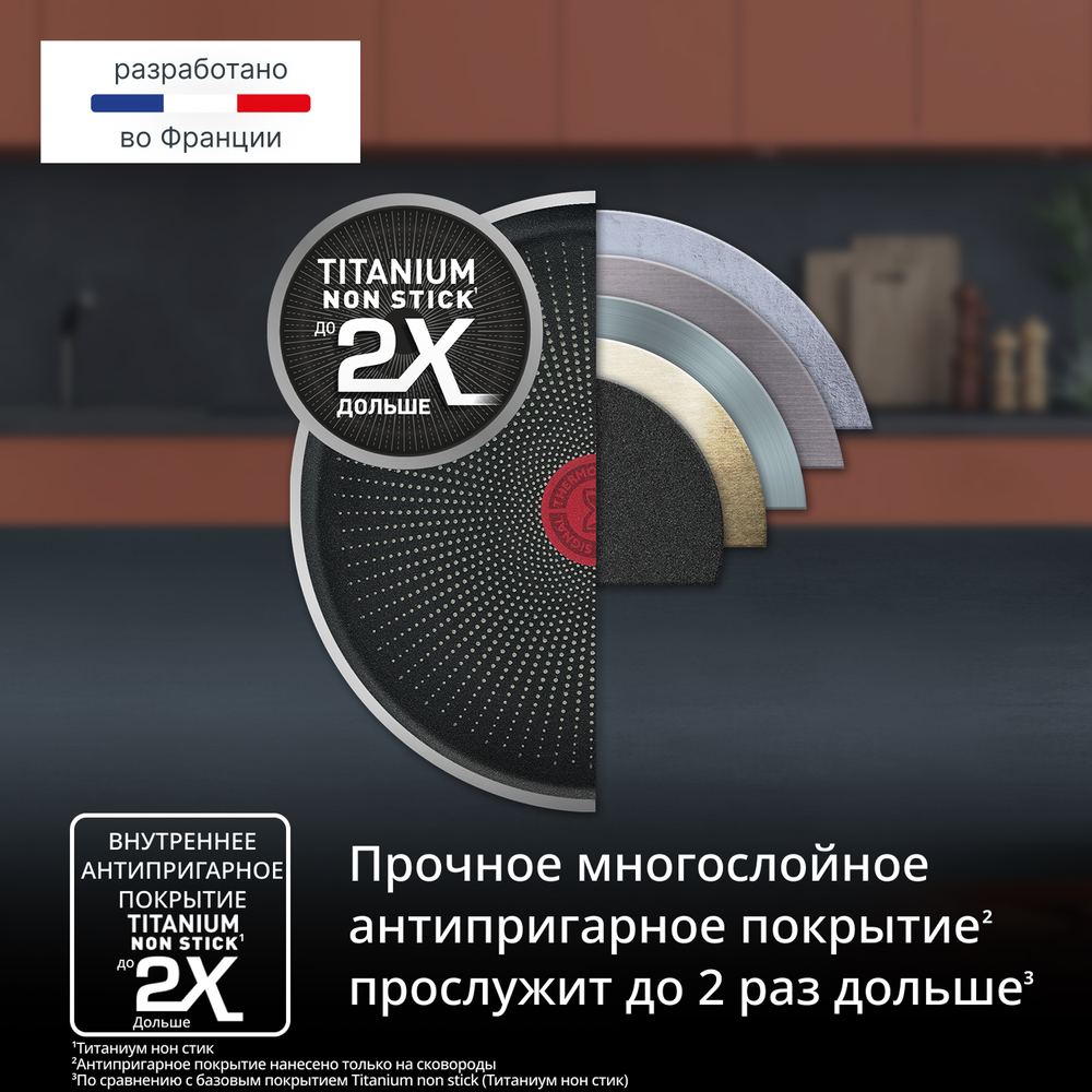 Набор посуды 13 пр. Tefal Opti Space 13 предметов G721SD74