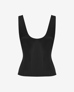 Топ корсетного типа из атласа