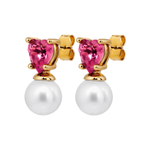 Серьги Dyrberg Kern EMO SG ROSE / WHITE PEARL 480039