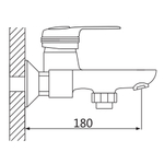 Смеситель для ванны Oute T38 T3802C