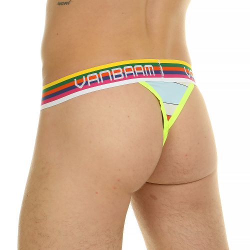 Мужские трусы тонги разноцветные Van Baam 44866