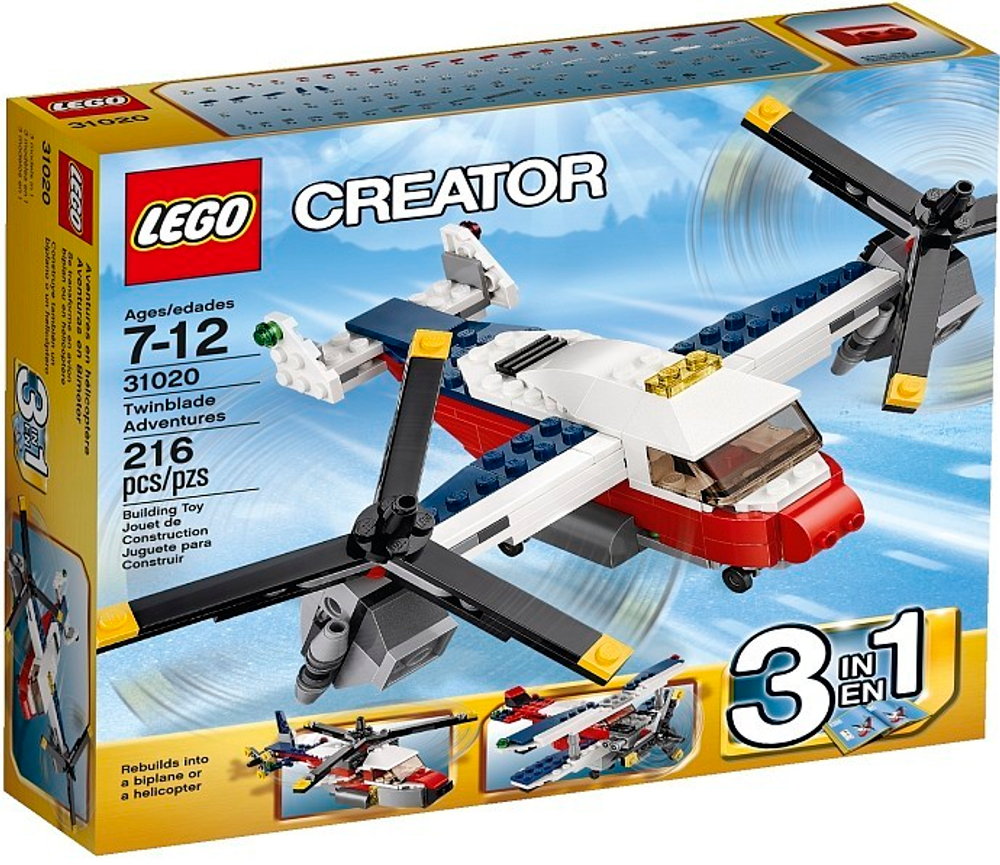 LEGO Creator: Приключения на конвертоплане 31020 — TwinBlade Adventures — Лего Креатор Создатель Созидатель