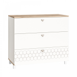 Эйп Комод 13.322 (Белый PE шагрень, Дуб Белый exclusive OW D4430)