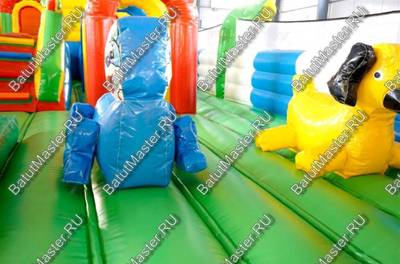 Коммерческий надувной батут "Радужный город" 10*6*3 м