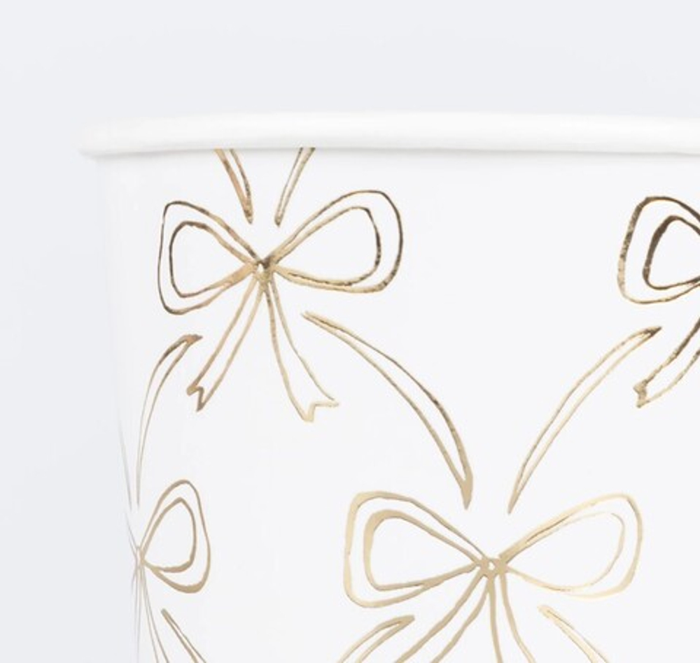 Стаканы "Золотые бантики" 8 шт. (2025)