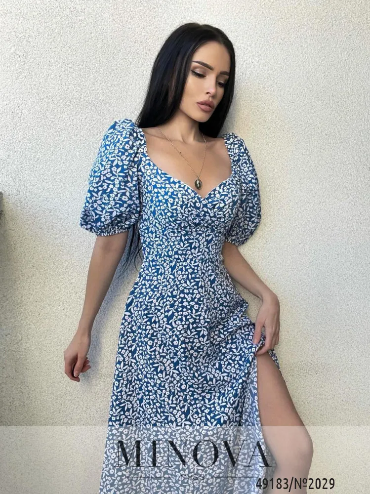Платье 2029-синий Minova
