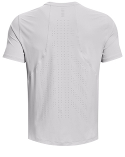 Мужская теннисная футболка Under Armour Men's UA Iso-Chill Run Laser Short Sleeve - halo gray/reflective