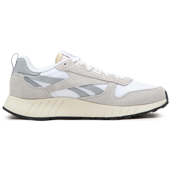 reebok Classic Leather Беговые кроссовки Низкие Бело-серые Унисекс