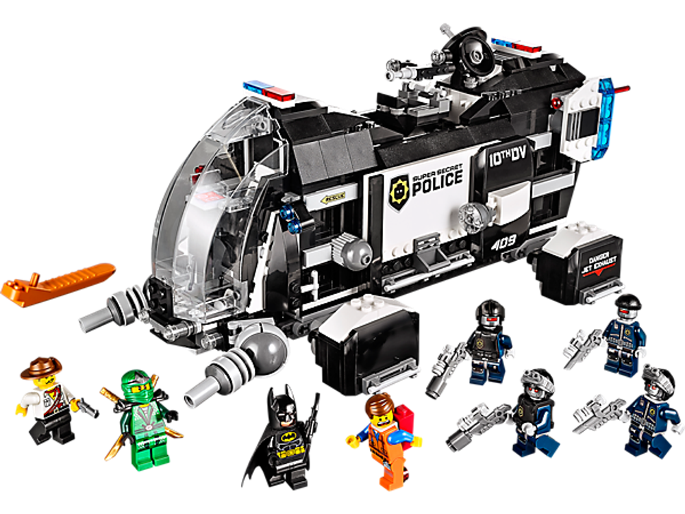 LEGO Movie: Сверхсекретный десантный корабль полиции 70815 — Super Secret Police Dropship — Лего Муви Фильм