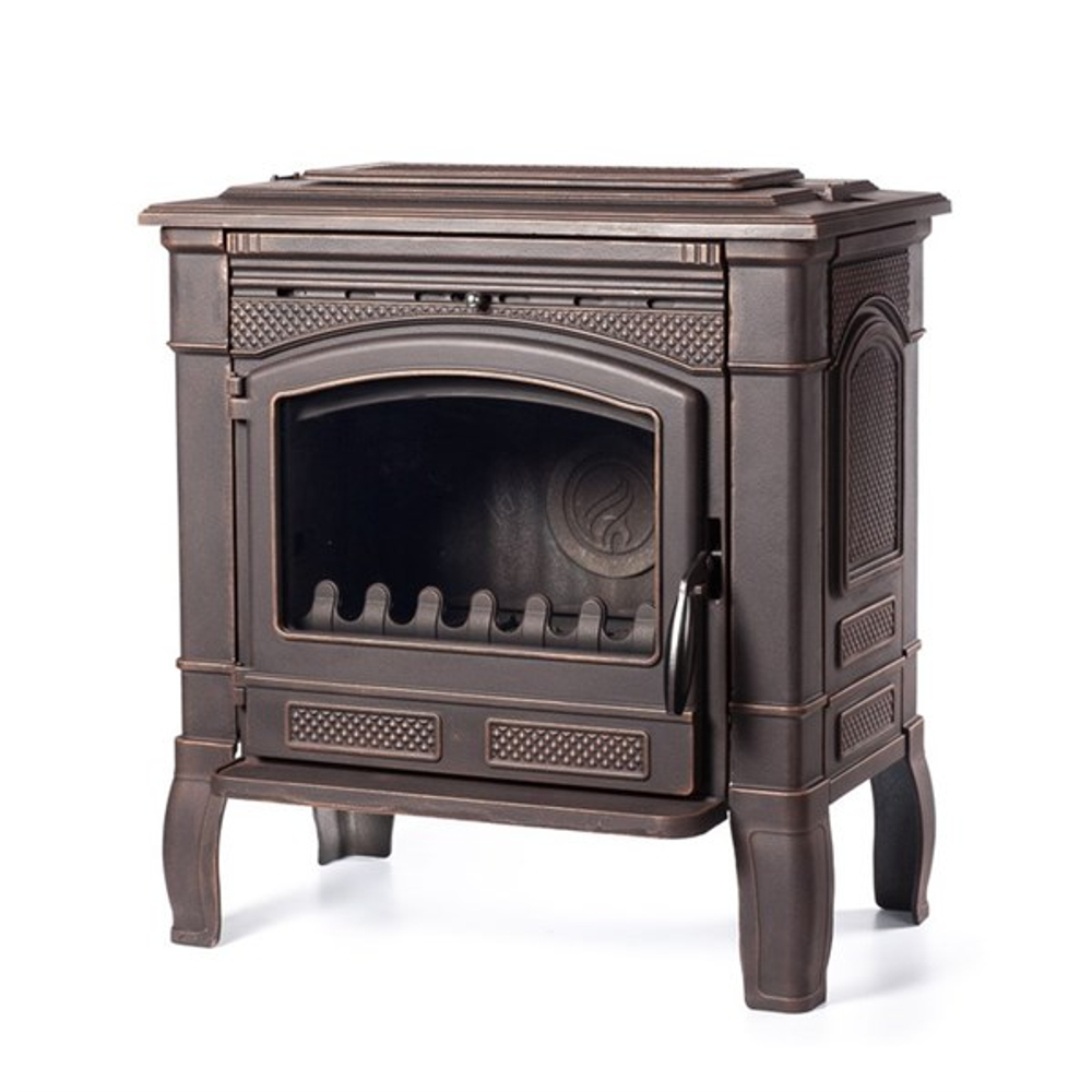 Чугунная печь камин Gunter патина