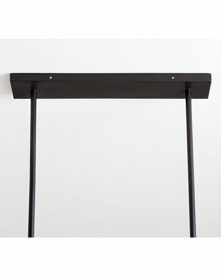 Черная прямоугольная люстра «Авиано»