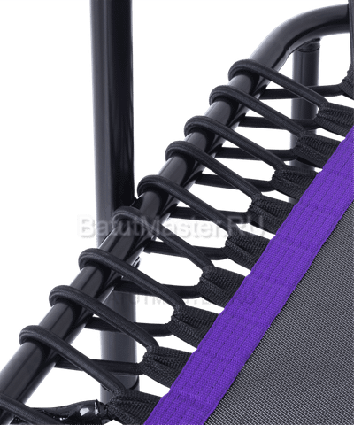Каркасный батут с Т-образной ручкой, диаметр 4 фт, черно - фиолетовый
