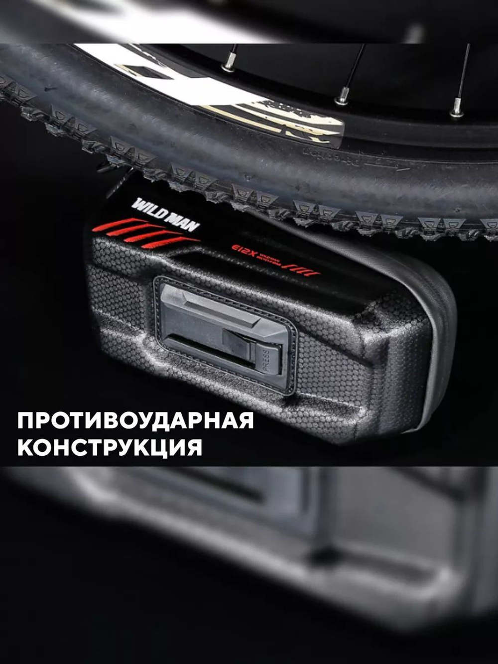 Сумка WILD MAN E12X съемная для велосипеда (с козырьком)