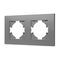 Рамка пластиковая FRM-PERIO-PL-2-GR Arlight 049752