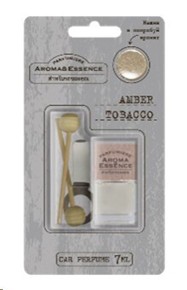 Ароматизатор на дефлектор  Aroma&amp;Essence  Amber Tobacco  7 мл (FOUETTE)