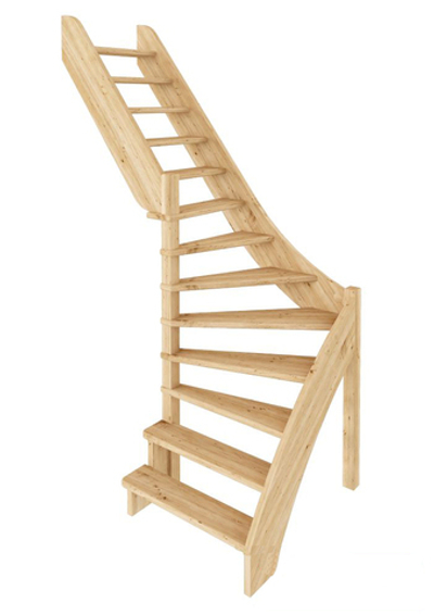 Лестница на второй этаж ЛС-92м/5 Левая