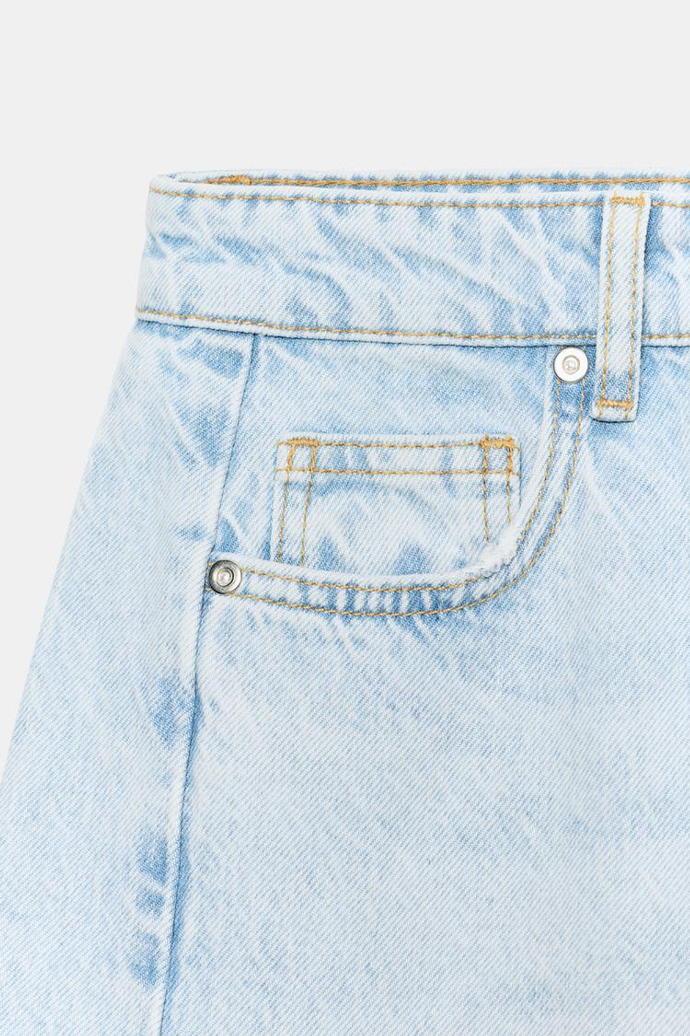 ZARA ДЖИНСЫ Z1975 BARREL С ВЫСОКОЙ ПОСАДКОЙ, ГОЛУБОЙ