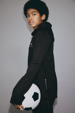 H&M Спортивная толстовка с капюшоном технология ThermoMove™, черный