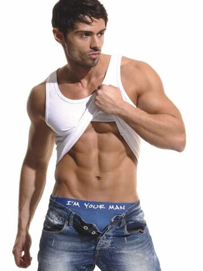 Мужская классическая майка из хлопка (Размер: M) (Цвет: белый)