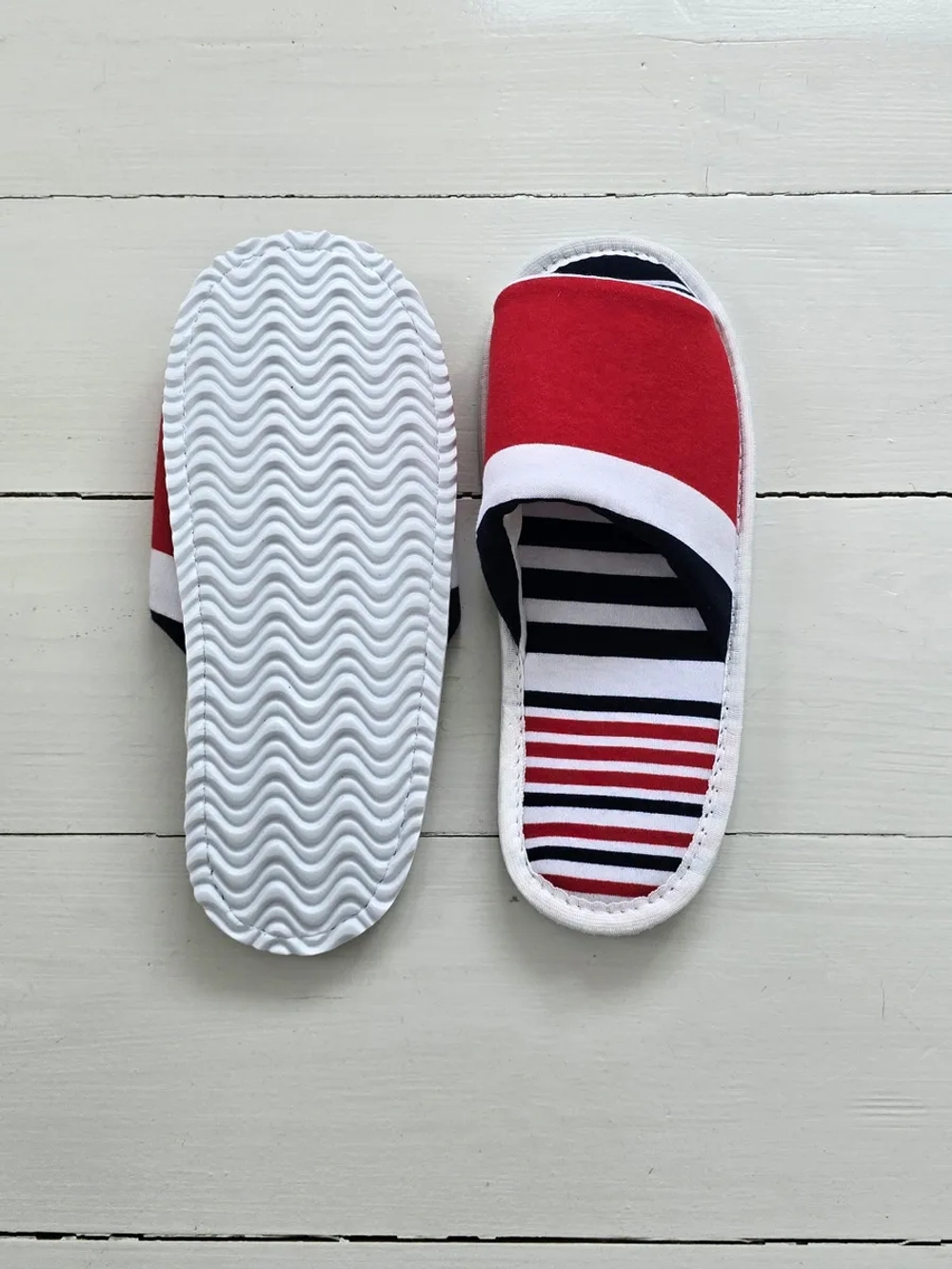 Тапочки в полоску открытые вар.5