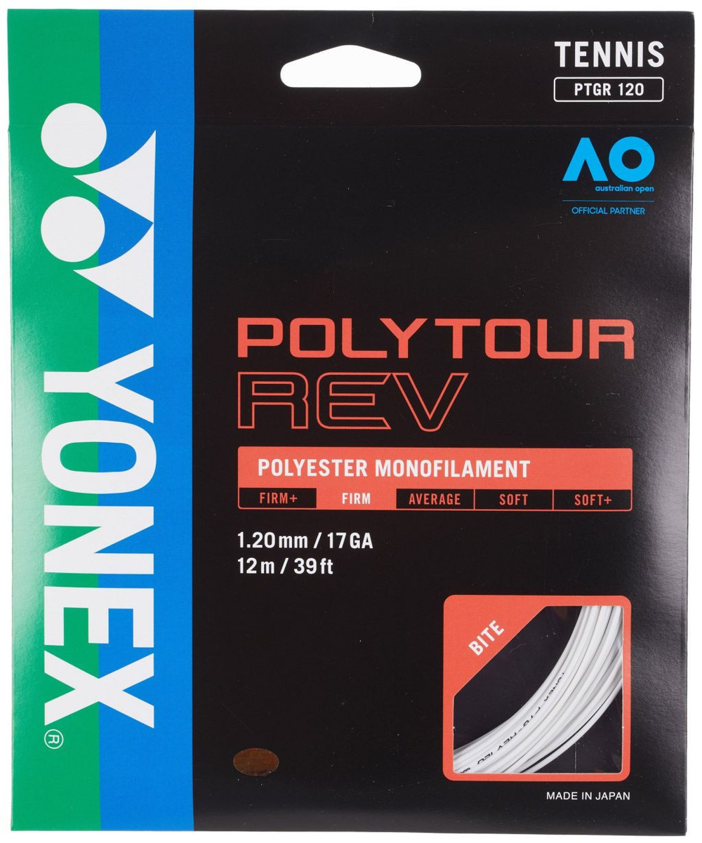 Теннисные струны Yonex Poly Tour Rev (12 m) - белый