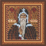 "Икона Св.Прп.Геннадий Костромской"-237ПМИ вышивка