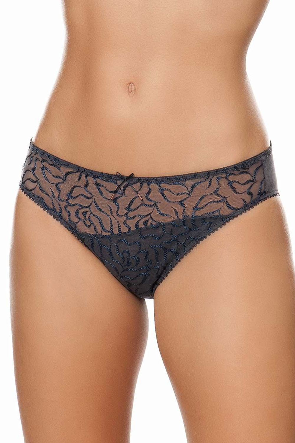 Трусы-слипы Carolyn с ажуром (Размер: 50) (Цвет: темно-серый)