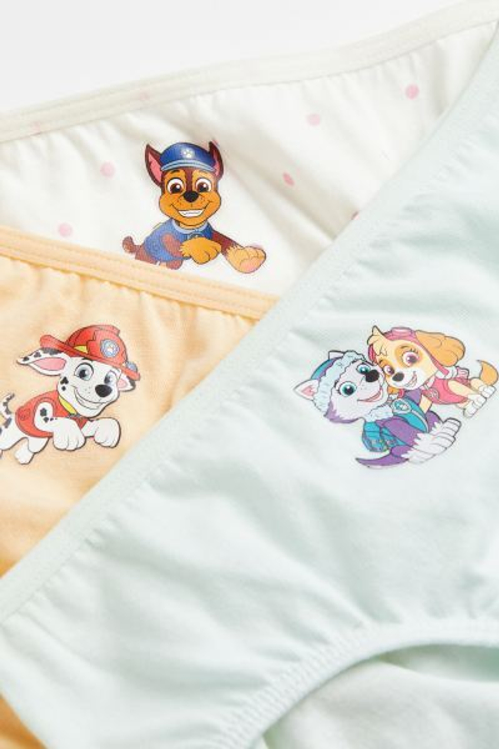 H&M Набор из семи хлопковых трусиков с принтом, лиловый