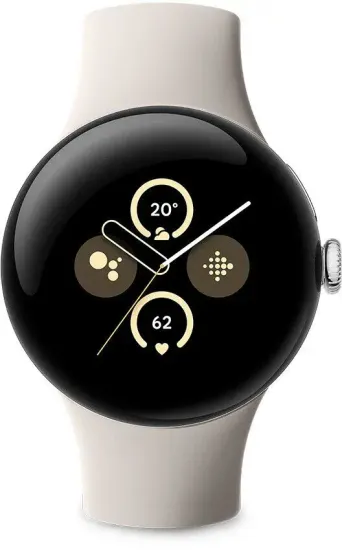 Google Умные часы Pixel Watch 2 LTE, 41mm, Polished Silver Porcelain