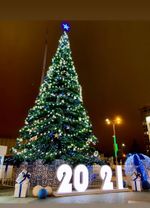 Уличная елка ствольная "Таежная" (пвх) от 11 до 21 м