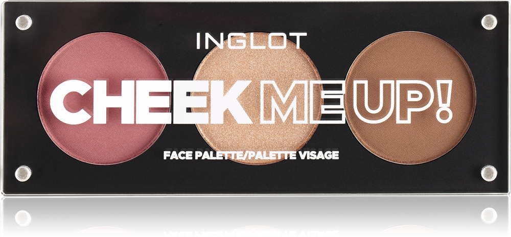 Inglot Face Palette - Румяна, бронзатор и румяна оттенок Cheek Me Up!, 7 g
