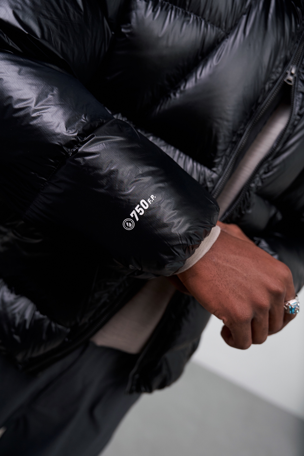 Куртка Nothomme Blue Ultra-Lightweight Water-Repellent Down Jacket "Jet Black"