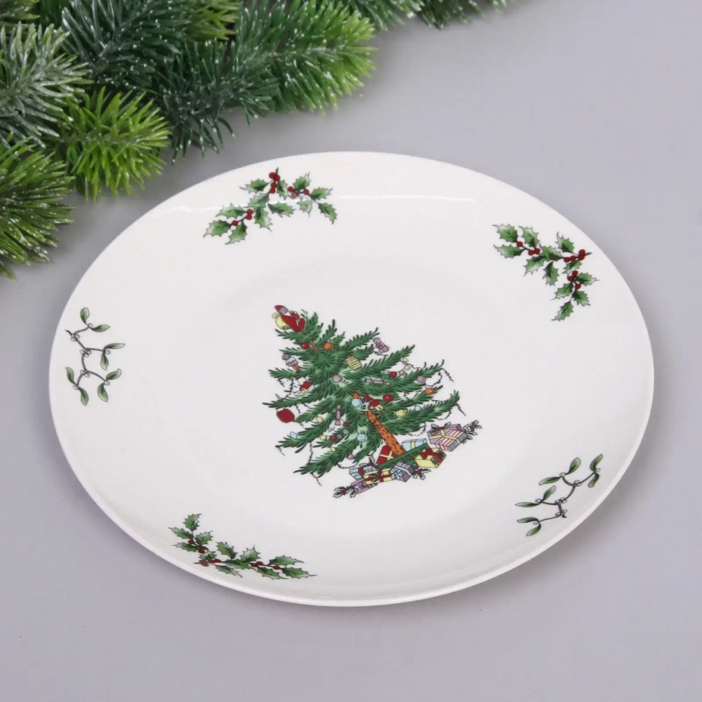 Тарелка керамическая «Ёлочка» 20,5*2см
