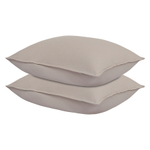 Набор наволочек изо льна и хлопка серо-бежевого цвета из коллекции essential, 50х70 см