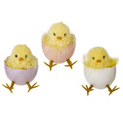 GAEM Изделие декоративное подвесное "Цыпленок" (блок 6шт), L7 W5 H7 см, 3в.