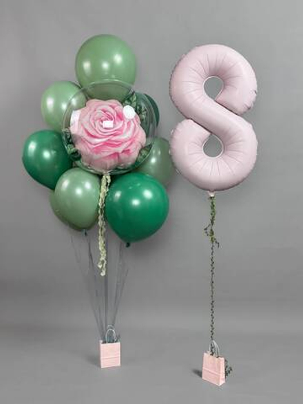 Цветущая роза №3, Набор шаров