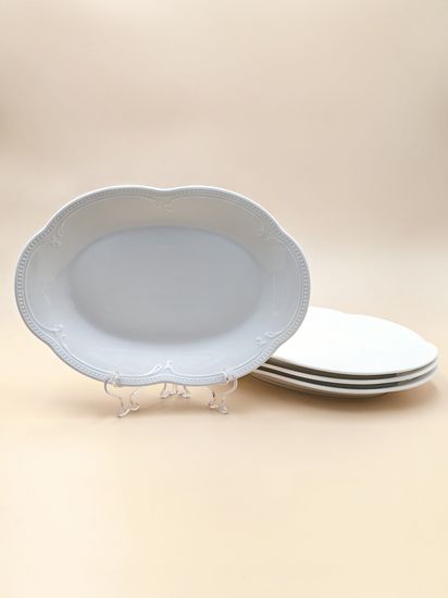 Блюдо овальное 25,5х17,5 см. набор 4 шт. "White Ornaments"