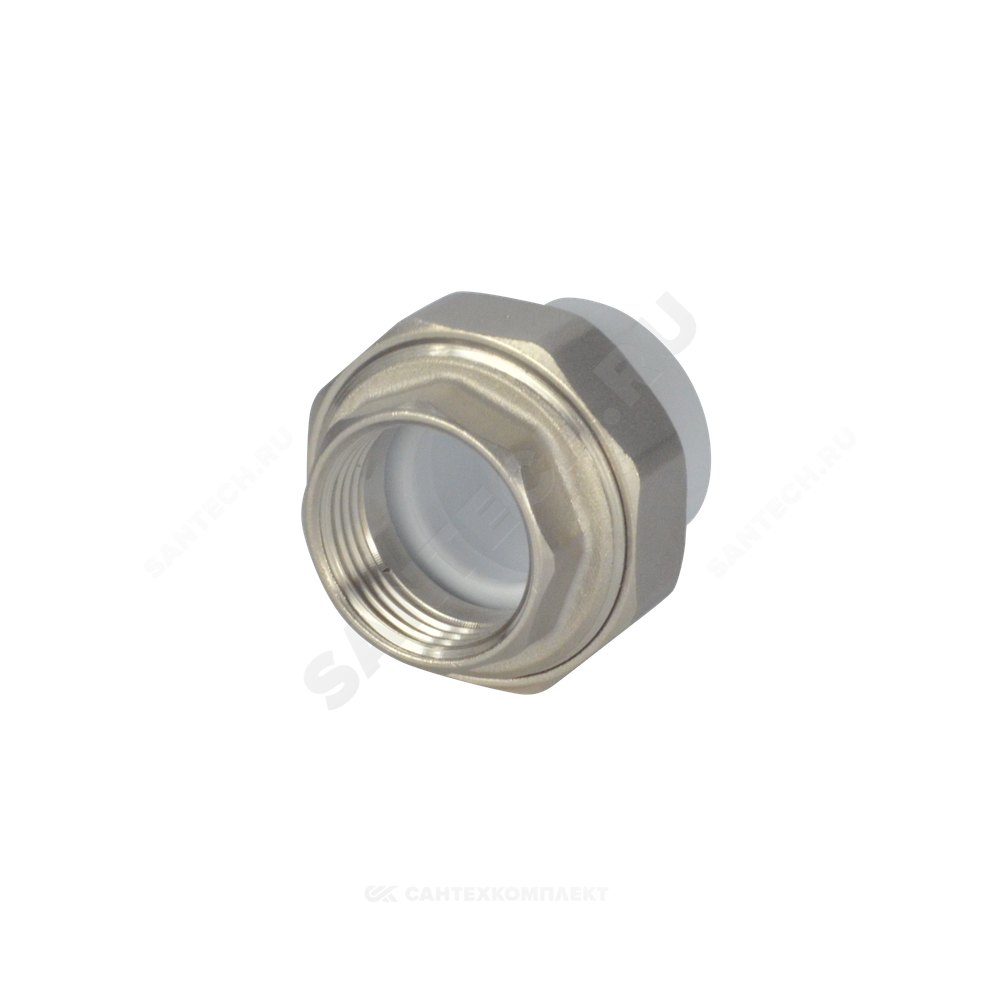 Муфта PP-R комбинированная разъемная белая Дн 32х1/2" ВР VALFEX 10155215