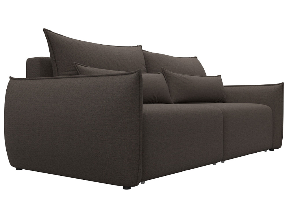 Диван прямой Лига-051 НПБ РОГОЖКА Амур 05 коричневый