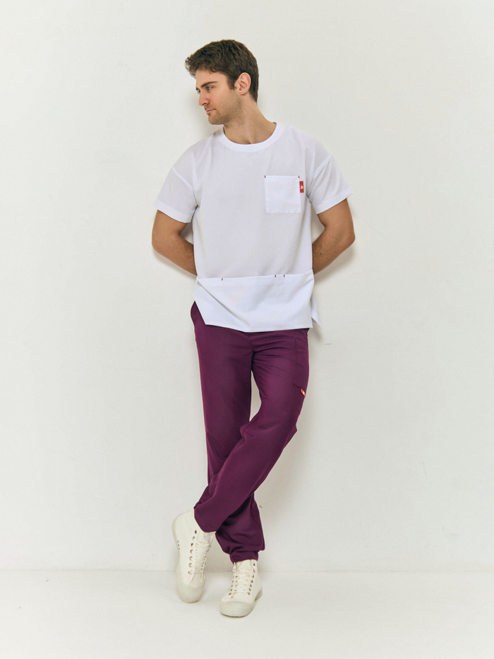 Джоггеры медицинские унисекс Кайтеки, пурпур