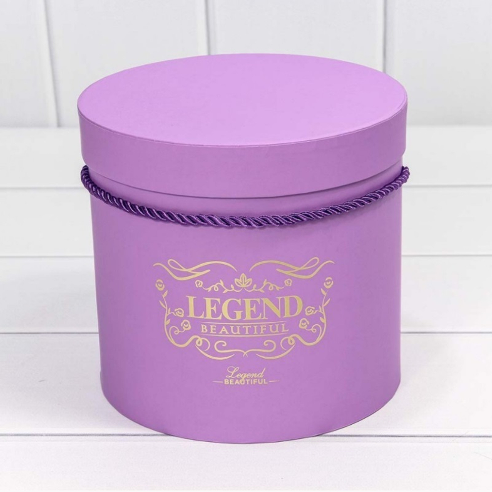 Коробки Цилиндр "Legend" Набор 3 шт. Сиреневый