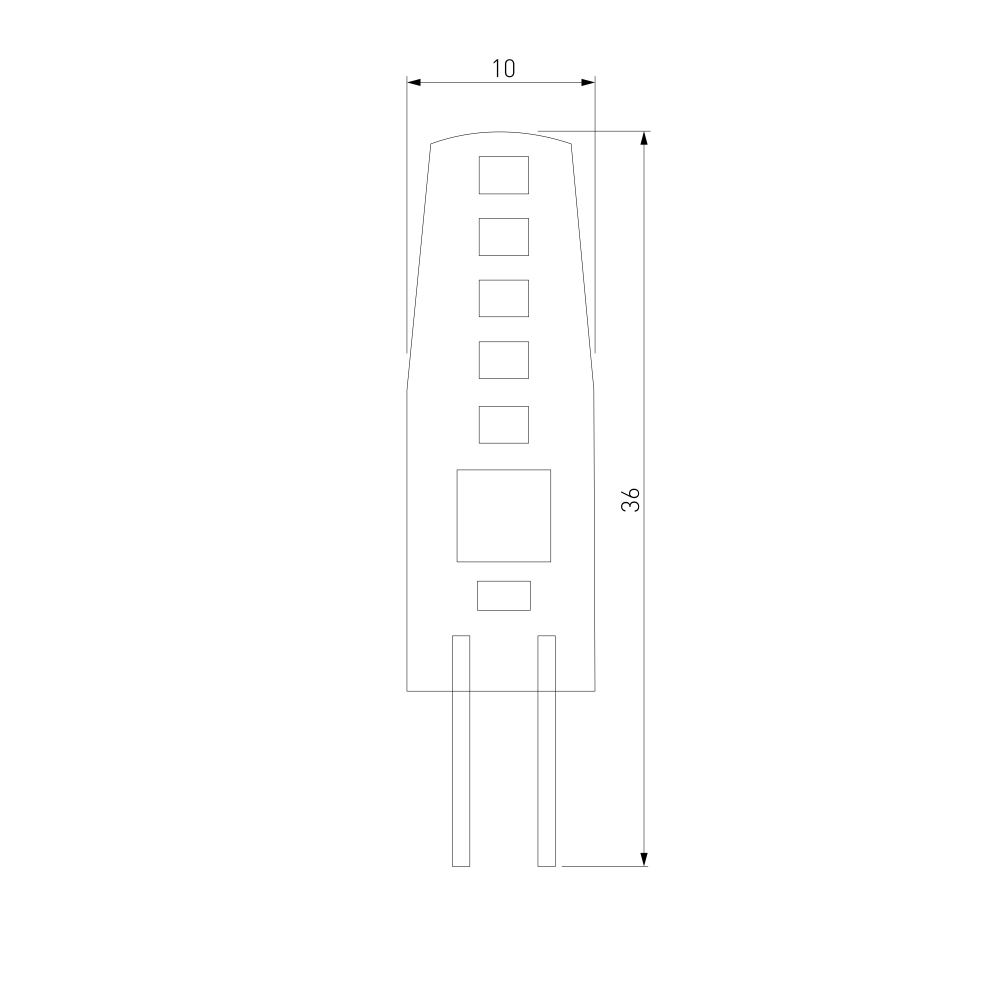 Светодиодная лампа G4 LED 3W 220V 360° 3300K BLG409