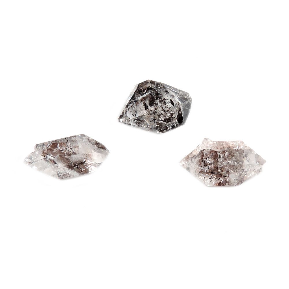 Херкимерский алмаз с антраксолитом 1ct. асс