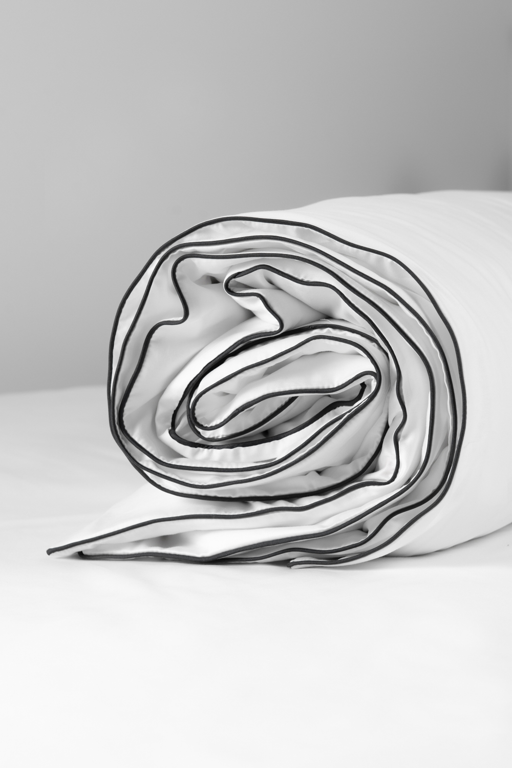 MOON Пододеяльник, сатин белый евро