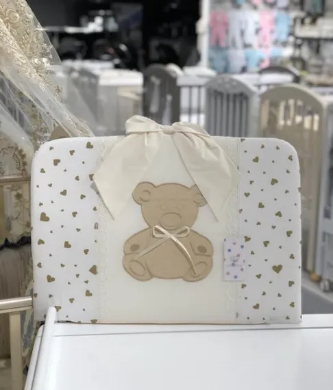 Набор в кровать для новорожденных Lollycottons Marsel, Кремовый