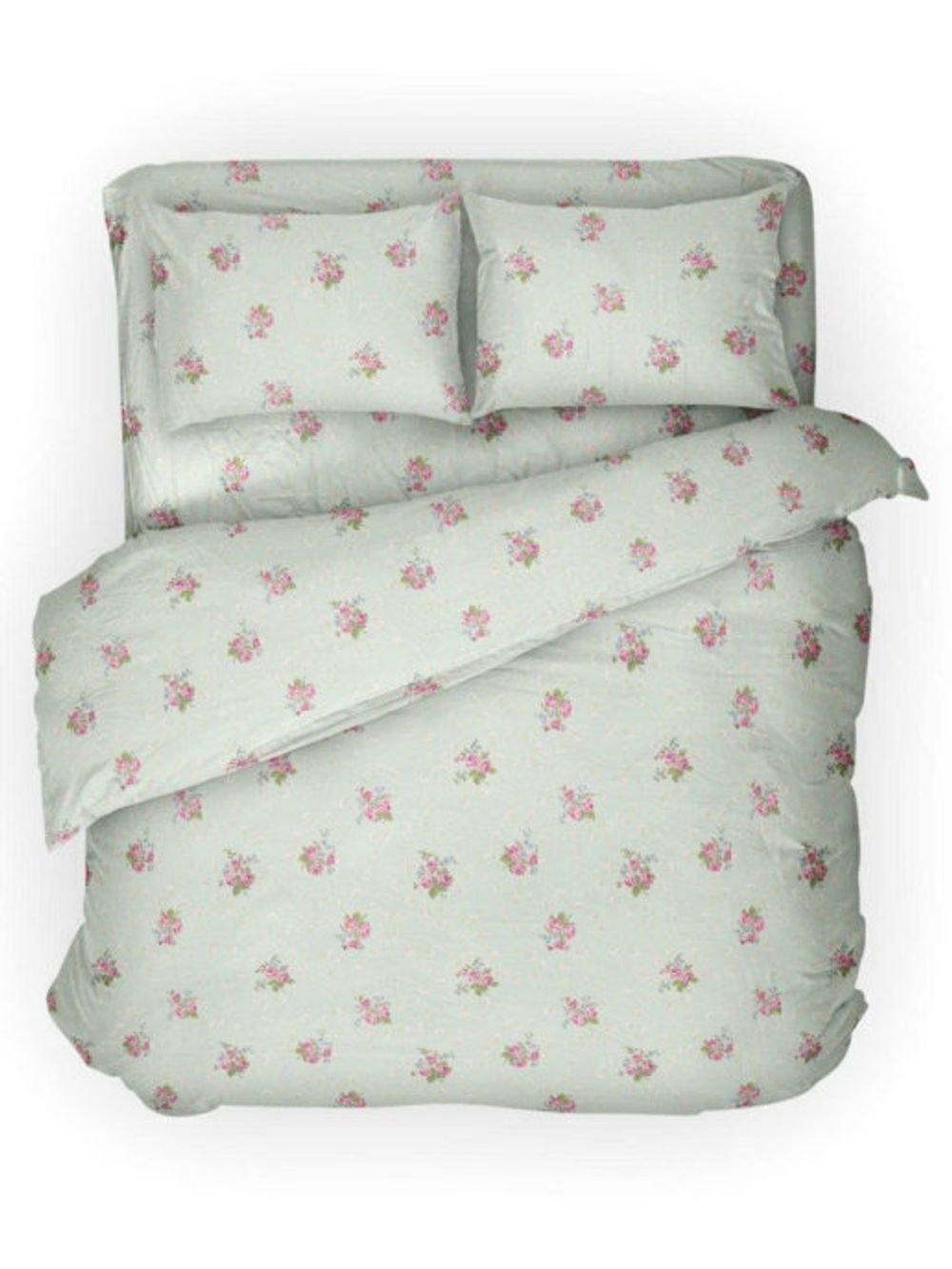 Постельное белье Сказка "Версаль" 2-спальный Наволочка 50х70 см 2 шт Простынь 240х215 см Пододеяльник 175х215 см, перкаль