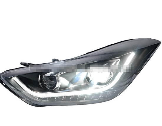 Передние фары Хендай Элантра V5 type [Комплект Л+П; FULL LED; яркие ходовые огни; электрокорректор]