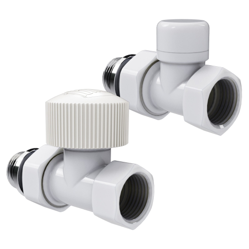 Набор термостатический прямой Royal Thermo Design 1/2quot;М30х1,5 (Белый)