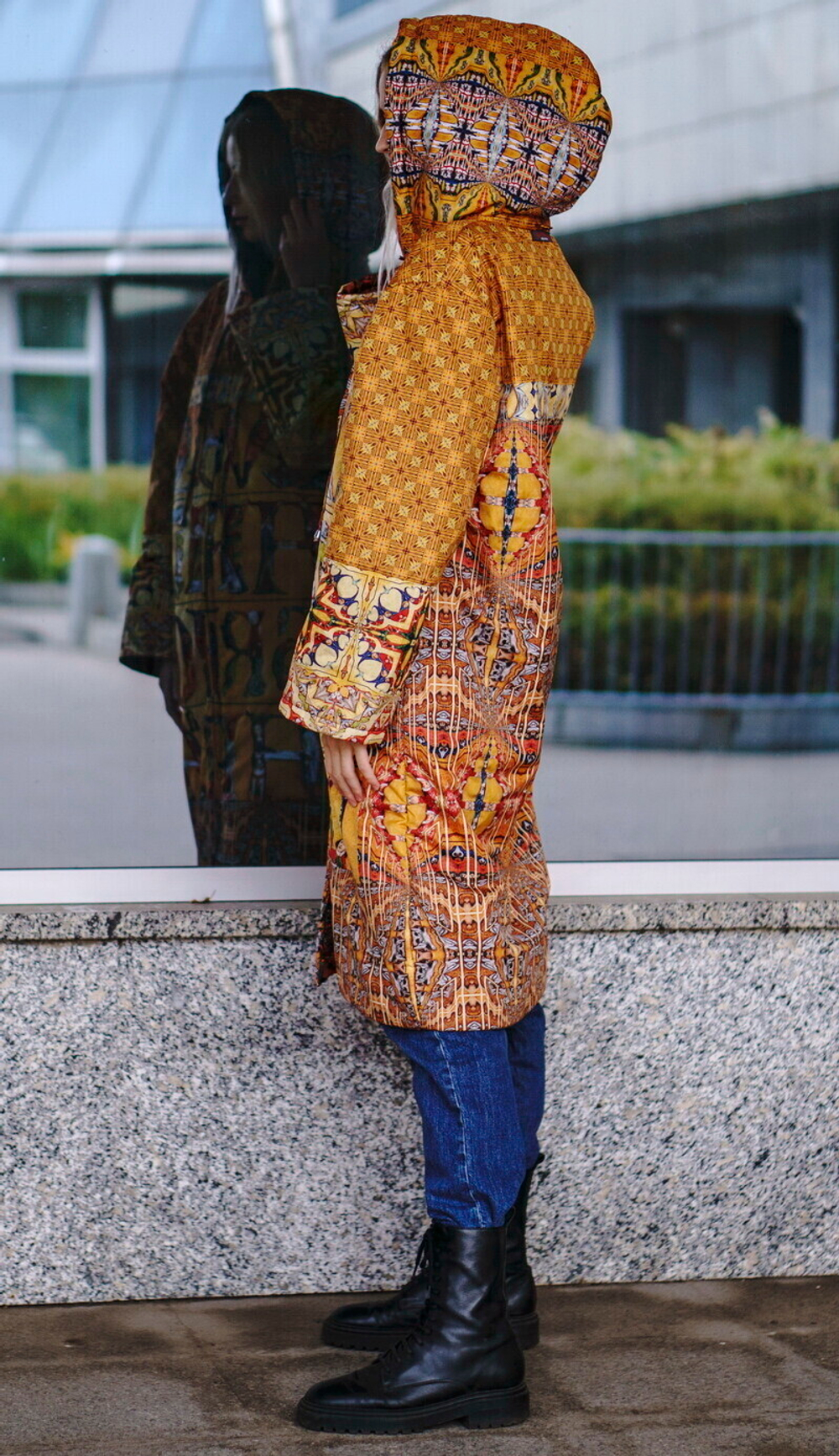 Двустороннее пальто-парка